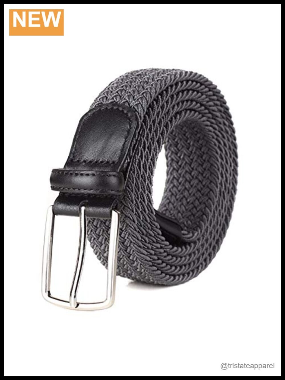 Elastic Braided Belt Big & Tall Men Women Woven 1.38in Adjustable Everyday